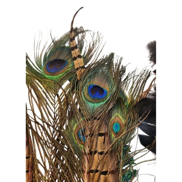 Mixed Feather Craft Lot Natural & Dyed Unopened Packs Hat & Floral Decor Use - Picture 2 of 14